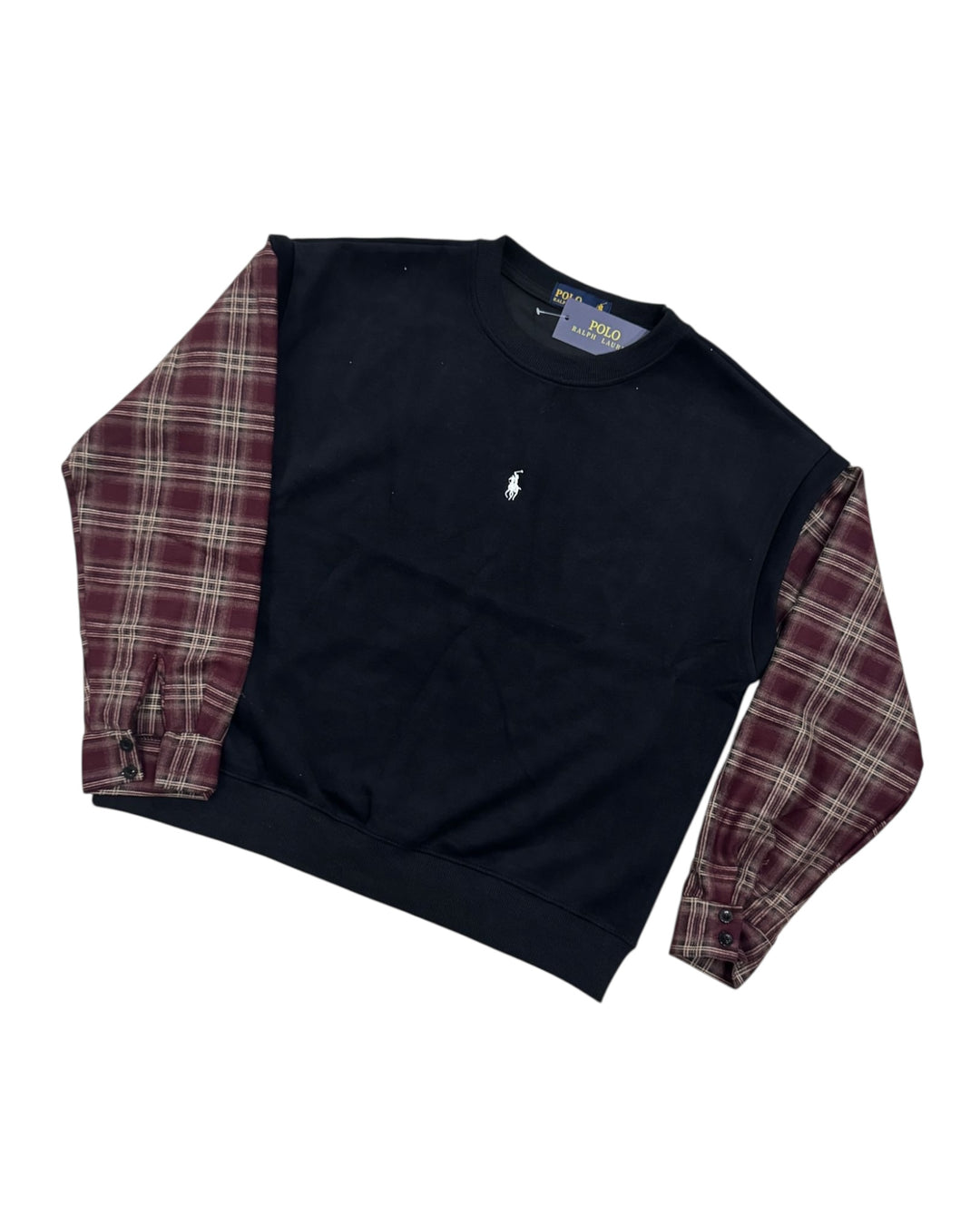 פוטר POLO שרוולים משובצים