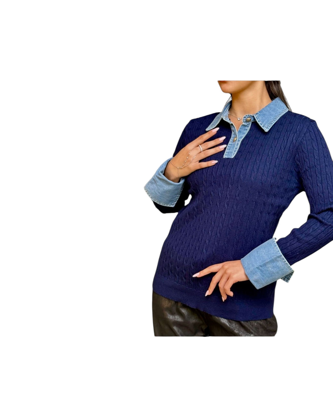 סריג מה שילוב ג׳ינס