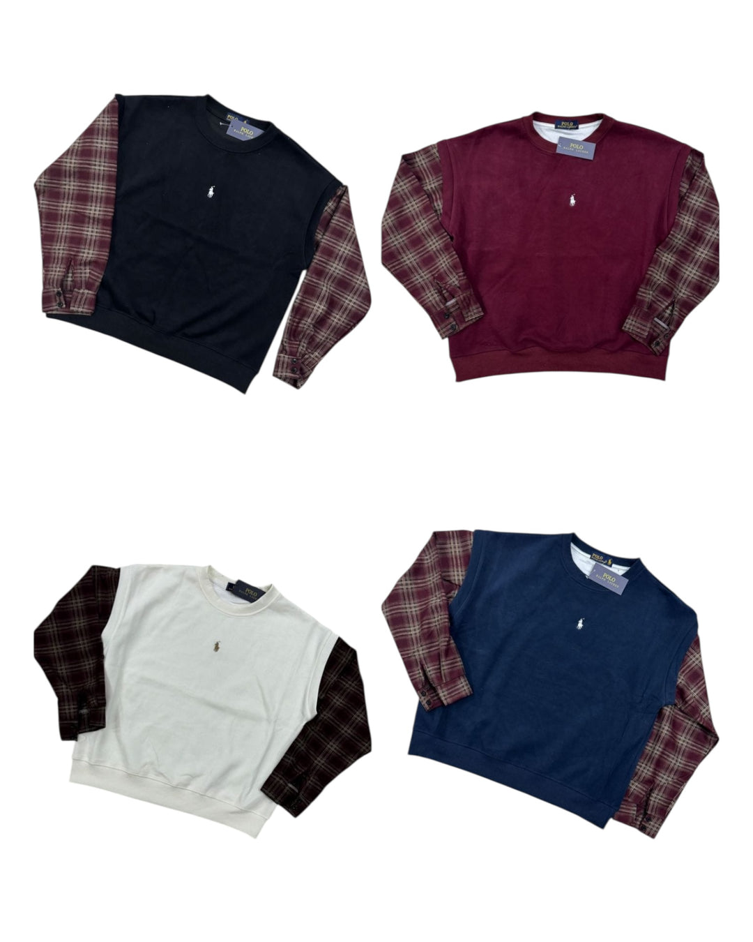 פוטר POLO שרוולים משובצים