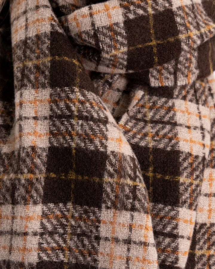 צעיף פרנזים משובץ