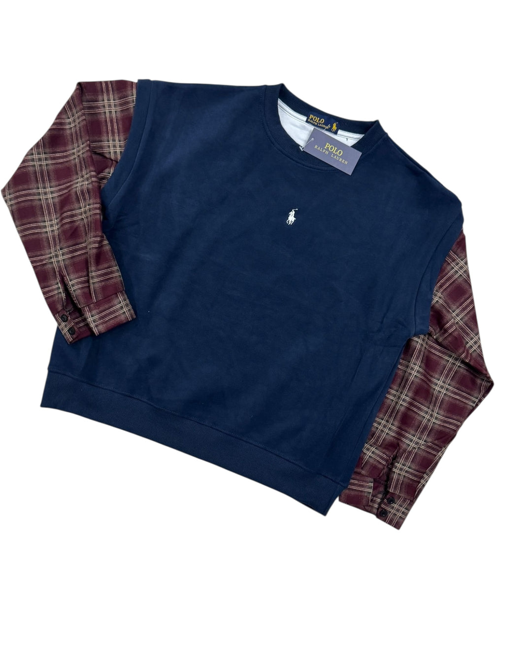 פוטר POLO שרוולים משובצים