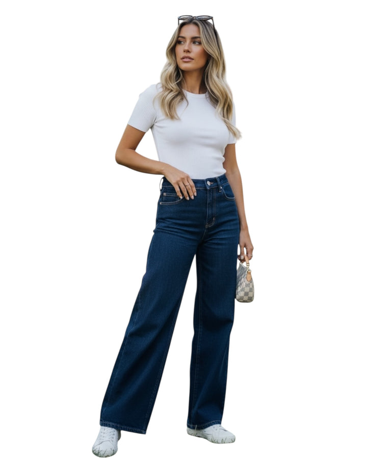 ג׳ינס גבוה גזרה ישרה