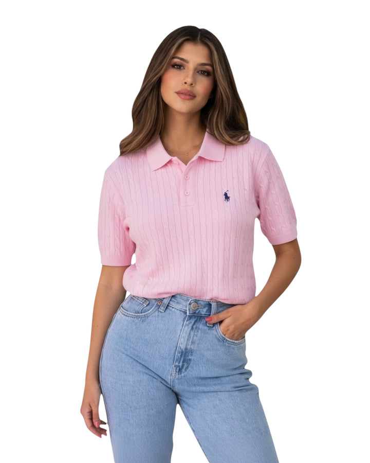 סריג קייצי POLO שילוב כפתורים