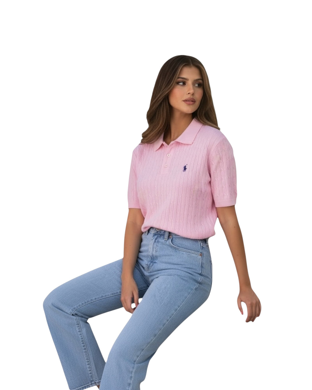 סריג קייצי POLO שילוב כפתורים