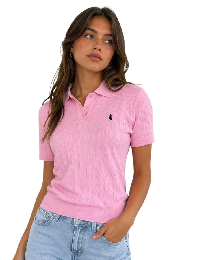 סריג קייצי POLO שילוב כפתורים