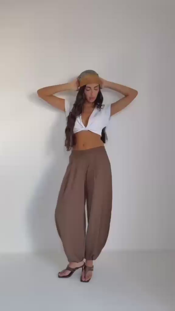 מכנס אלגנט גזרת בלון