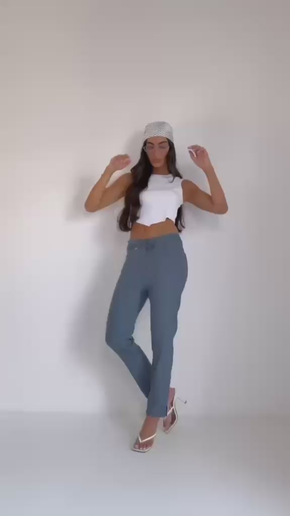מכנס ליקרה שילוב שרוך