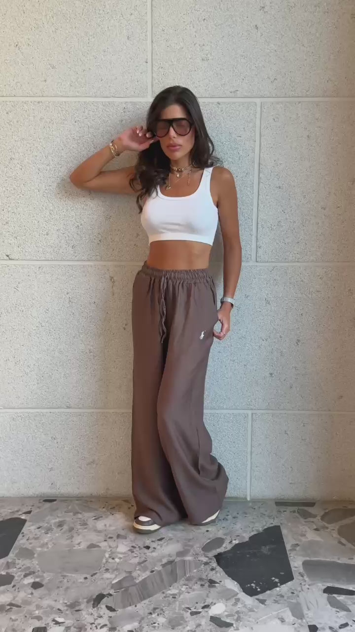 מכנס פשתן פולו